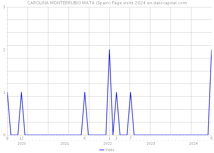 CAROLINA MONTERRUBIO MATA (Spain) Page visits 2024 