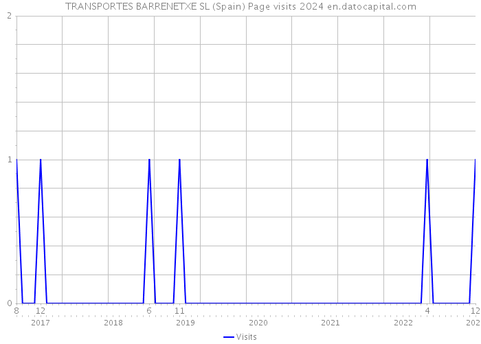 TRANSPORTES BARRENETXE SL (Spain) Page visits 2024 