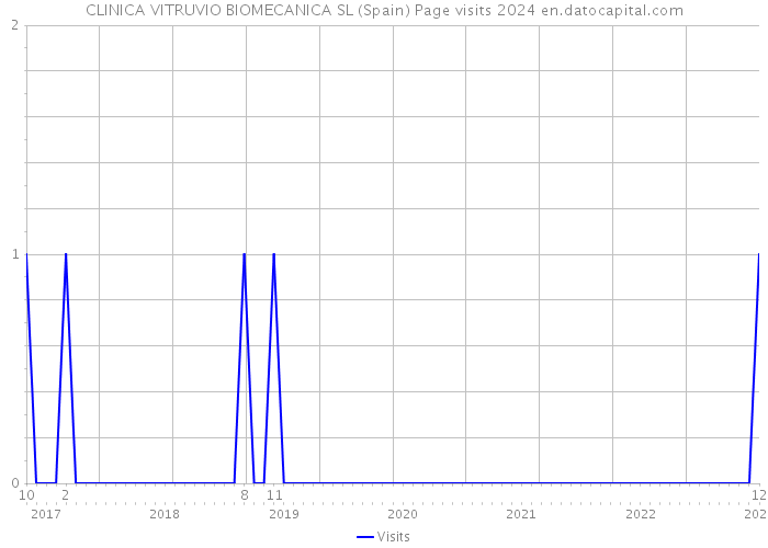 CLINICA VITRUVIO BIOMECANICA SL (Spain) Page visits 2024 