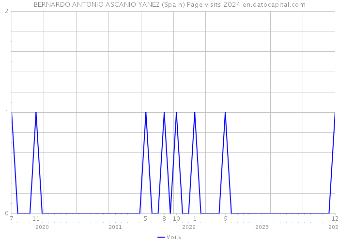 BERNARDO ANTONIO ASCANIO YANEZ (Spain) Page visits 2024 