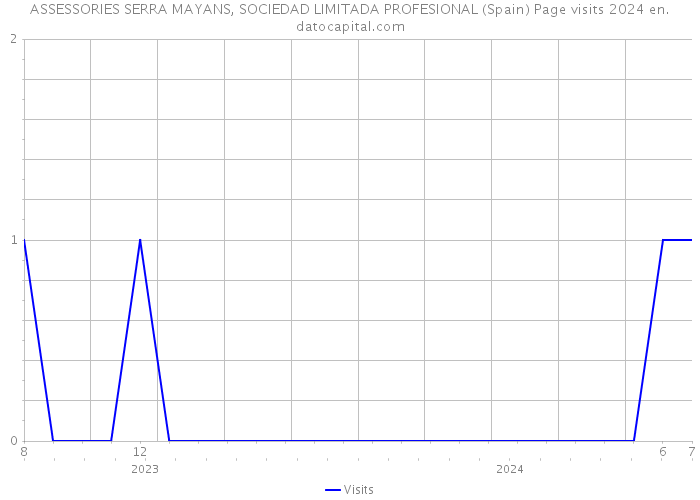 ASSESSORIES SERRA MAYANS, SOCIEDAD LIMITADA PROFESIONAL (Spain) Page visits 2024 