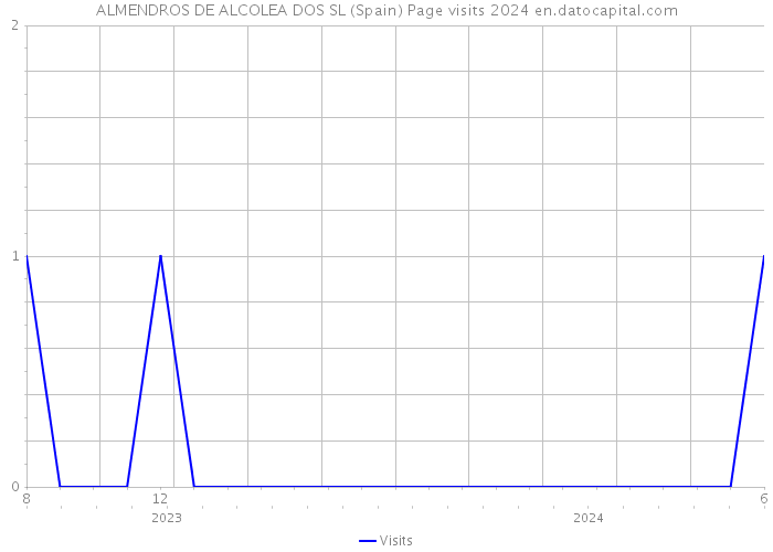 ALMENDROS DE ALCOLEA DOS SL (Spain) Page visits 2024 