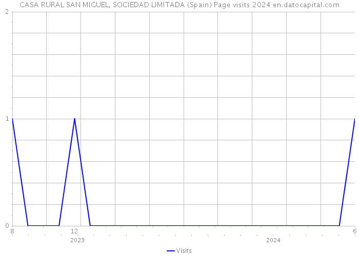 CASA RURAL SAN MIGUEL, SOCIEDAD LIMITADA (Spain) Page visits 2024 