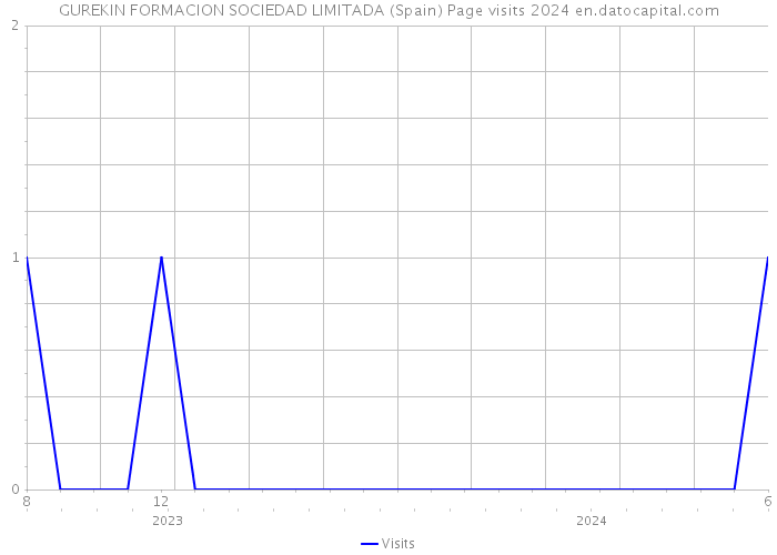 GUREKIN FORMACION SOCIEDAD LIMITADA (Spain) Page visits 2024 