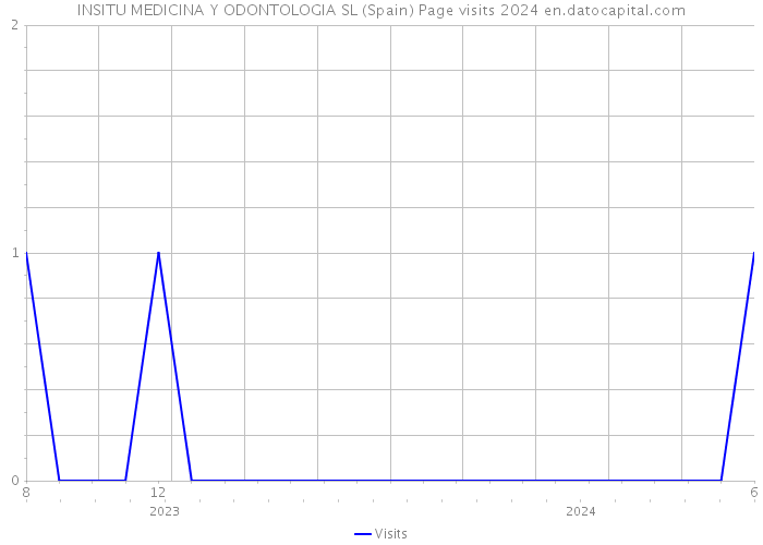 INSITU MEDICINA Y ODONTOLOGIA SL (Spain) Page visits 2024 