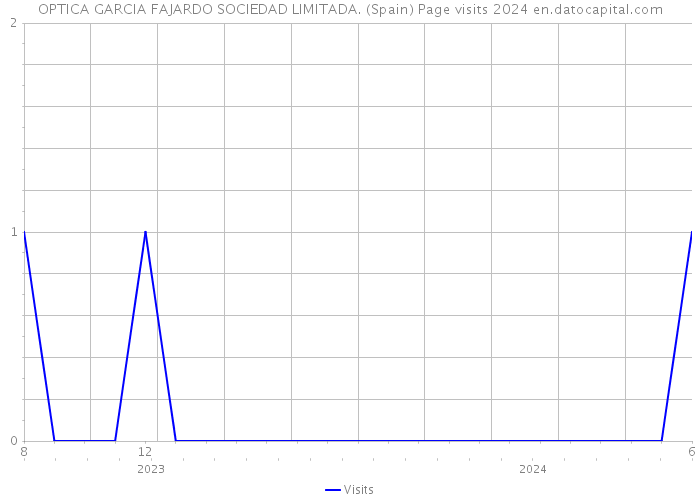 OPTICA GARCIA FAJARDO SOCIEDAD LIMITADA. (Spain) Page visits 2024 