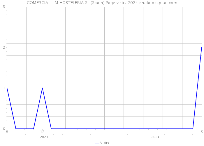 COMERCIAL L M HOSTELERIA SL (Spain) Page visits 2024 