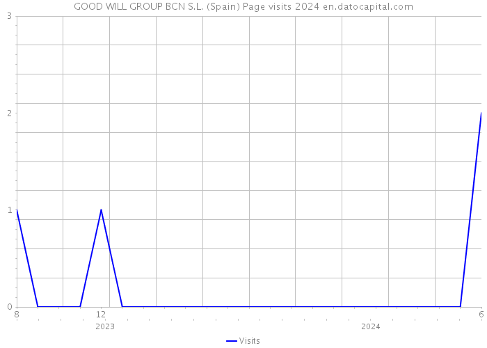 GOOD WILL GROUP BCN S.L. (Spain) Page visits 2024 