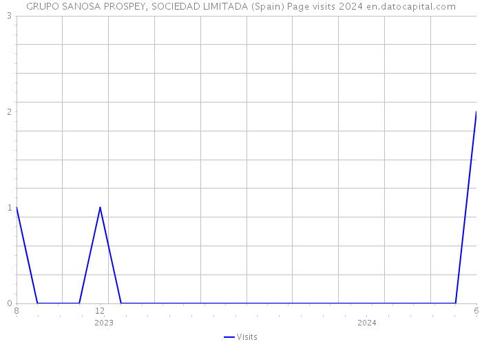 GRUPO SANOSA PROSPEY, SOCIEDAD LIMITADA (Spain) Page visits 2024 