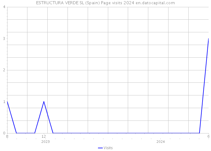 ESTRUCTURA VERDE SL (Spain) Page visits 2024 