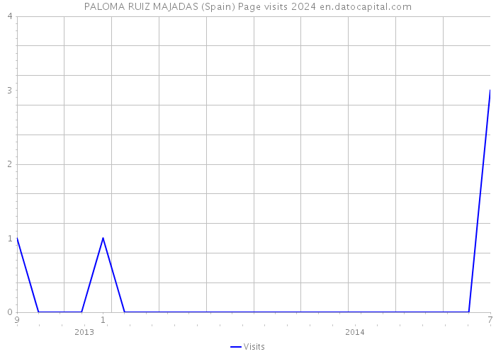 PALOMA RUIZ MAJADAS (Spain) Page visits 2024 