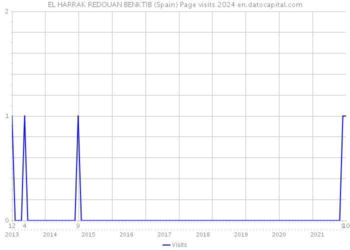 EL HARRAK REDOUAN BENKTIB (Spain) Page visits 2024 