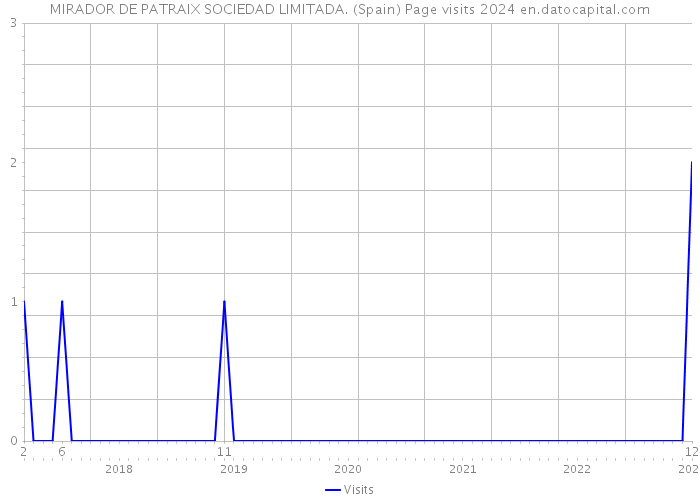 MIRADOR DE PATRAIX SOCIEDAD LIMITADA. (Spain) Page visits 2024 