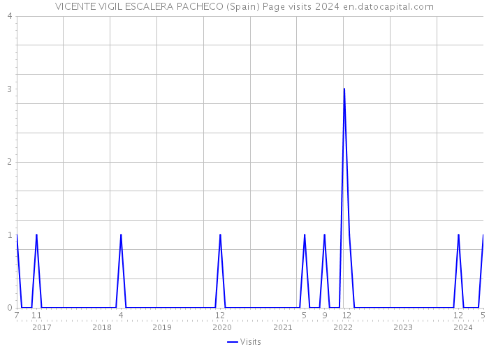VICENTE VIGIL ESCALERA PACHECO (Spain) Page visits 2024 
