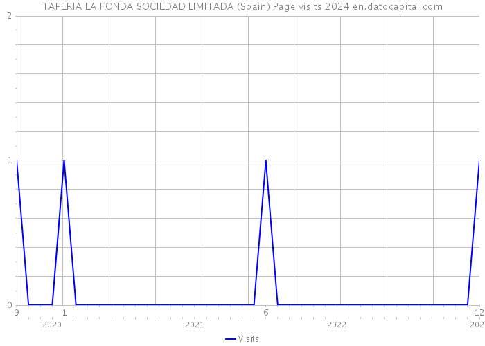 TAPERIA LA FONDA SOCIEDAD LIMITADA (Spain) Page visits 2024 