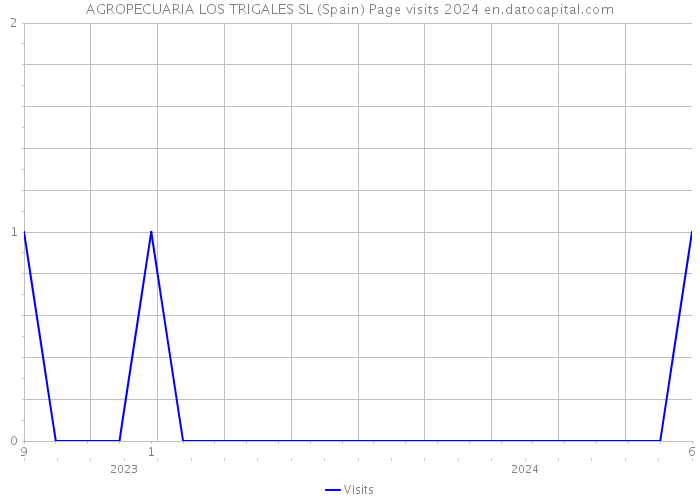 AGROPECUARIA LOS TRIGALES SL (Spain) Page visits 2024 