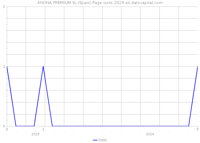 ANONA PREMIUM SL (Spain) Page visits 2024 