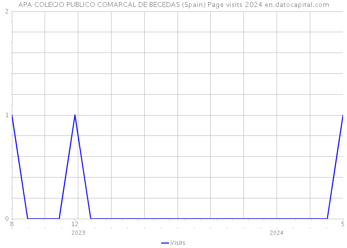 APA COLEGIO PUBLICO COMARCAL DE BECEDAS (Spain) Page visits 2024 