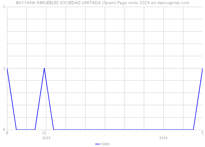 BAYYANA INMUEBLES SOCIEDAD LIMITADA (Spain) Page visits 2024 