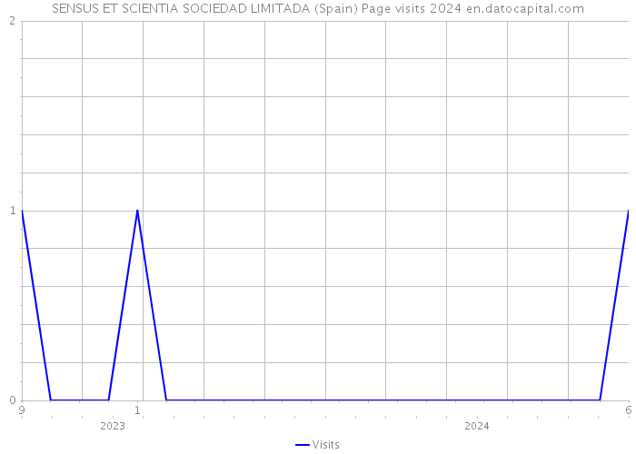 SENSUS ET SCIENTIA SOCIEDAD LIMITADA (Spain) Page visits 2024 