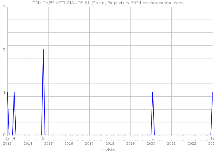 TRINCAJES ASTURIANOS S L (Spain) Page visits 2024 