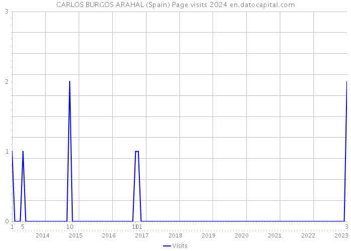 CARLOS BURGOS ARAHAL (Spain) Page visits 2024 