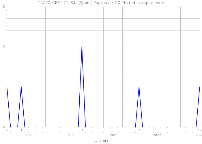 TRAZA GESTION S.L. (Spain) Page visits 2024 