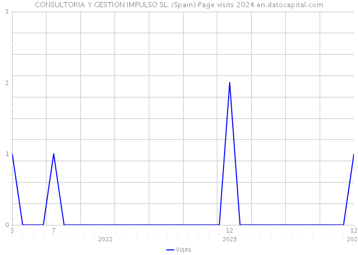 CONSULTORIA Y GESTION IMPULSO SL. (Spain) Page visits 2024 