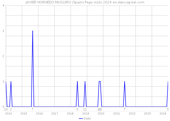 JAVIER HORNEDO MUGUIRO (Spain) Page visits 2024 