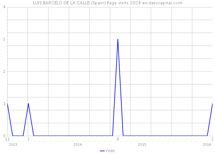 LUIS BARCELO DE LA CALLE (Spain) Page visits 2024 