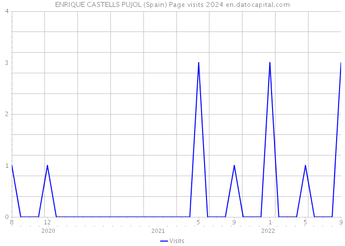 ENRIQUE CASTELLS PUJOL (Spain) Page visits 2024 