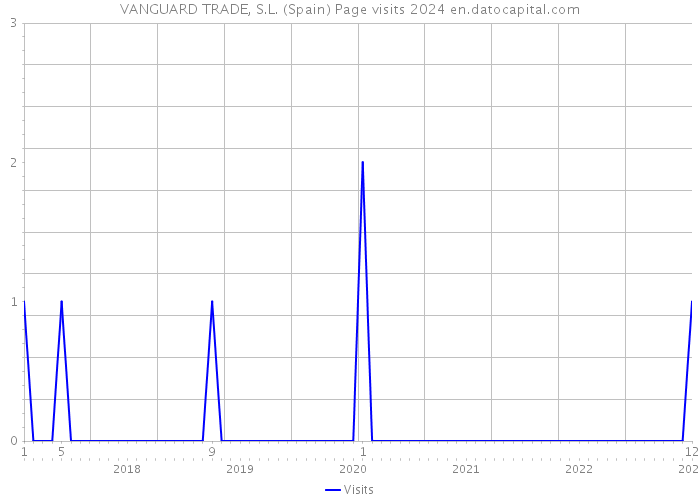 VANGUARD TRADE, S.L. (Spain) Page visits 2024 