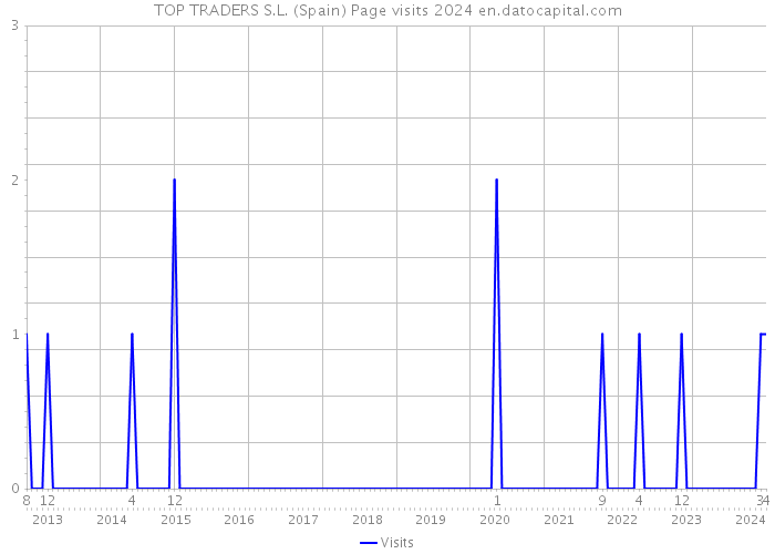 TOP TRADERS S.L. (Spain) Page visits 2024 
