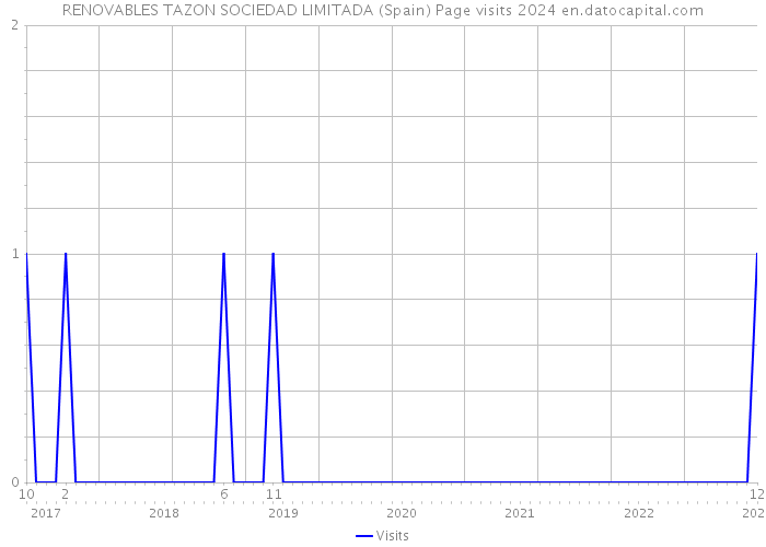 RENOVABLES TAZON SOCIEDAD LIMITADA (Spain) Page visits 2024 