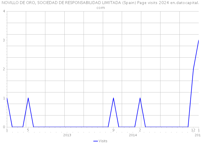 NOVILLO DE ORO, SOCIEDAD DE RESPONSABILIDAD LIMITADA (Spain) Page visits 2024 