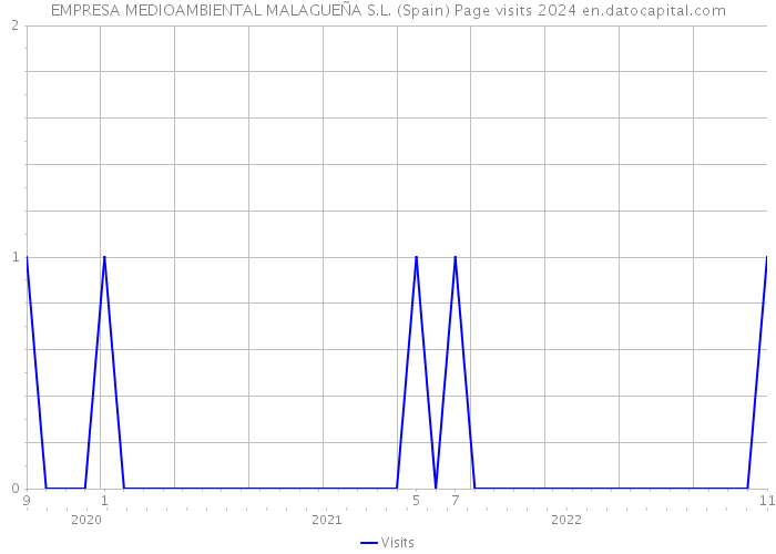 EMPRESA MEDIOAMBIENTAL MALAGUEÑA S.L. (Spain) Page visits 2024 