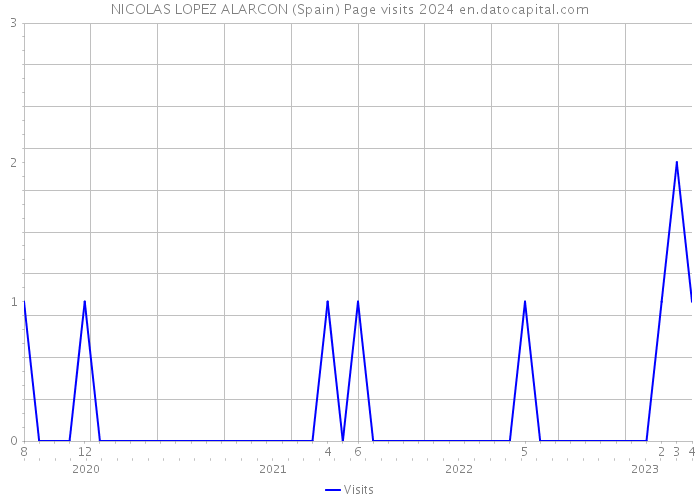 NICOLAS LOPEZ ALARCON (Spain) Page visits 2024 