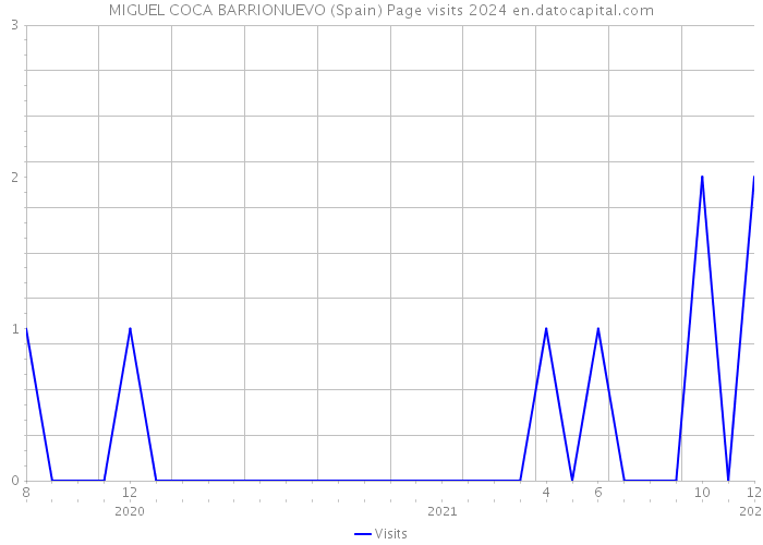 MIGUEL COCA BARRIONUEVO (Spain) Page visits 2024 