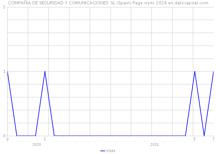 COMPAÑIA DE SEGURIDAD Y COMUNICACIONES SL (Spain) Page visits 2024 