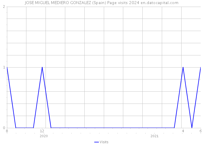 JOSE MIGUEL MEDIERO GONZALEZ (Spain) Page visits 2024 