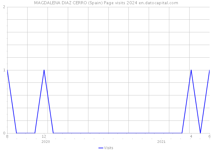 MAGDALENA DIAZ CERRO (Spain) Page visits 2024 