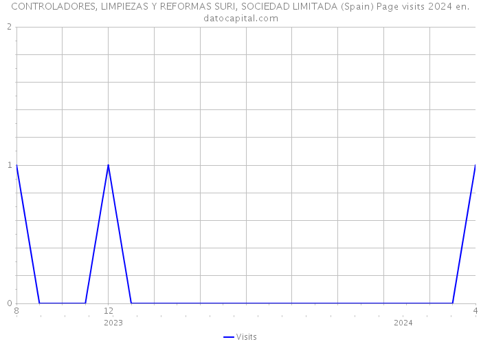 CONTROLADORES, LIMPIEZAS Y REFORMAS SURI, SOCIEDAD LIMITADA (Spain) Page visits 2024 