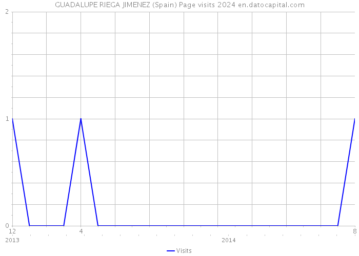 GUADALUPE RIEGA JIMENEZ (Spain) Page visits 2024 