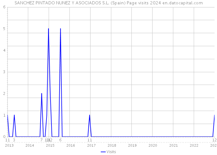 SANCHEZ PINTADO NUNEZ Y ASOCIADOS S.L. (Spain) Page visits 2024 