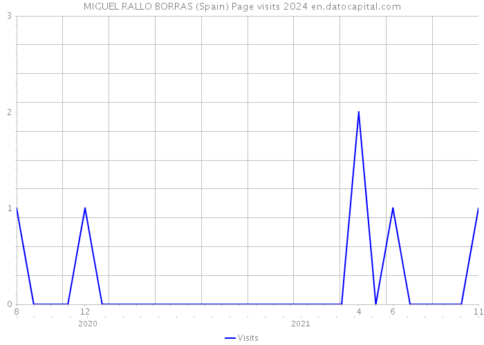 MIGUEL RALLO BORRAS (Spain) Page visits 2024 