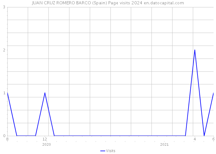 JUAN CRUZ ROMERO BARCO (Spain) Page visits 2024 