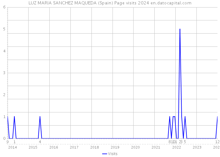 LUZ MARIA SANCHEZ MAQUEDA (Spain) Page visits 2024 
