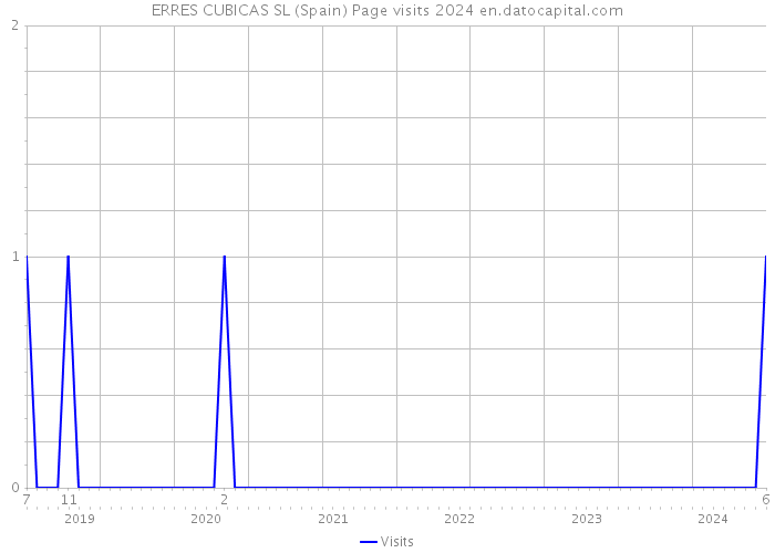 ERRES CUBICAS SL (Spain) Page visits 2024 