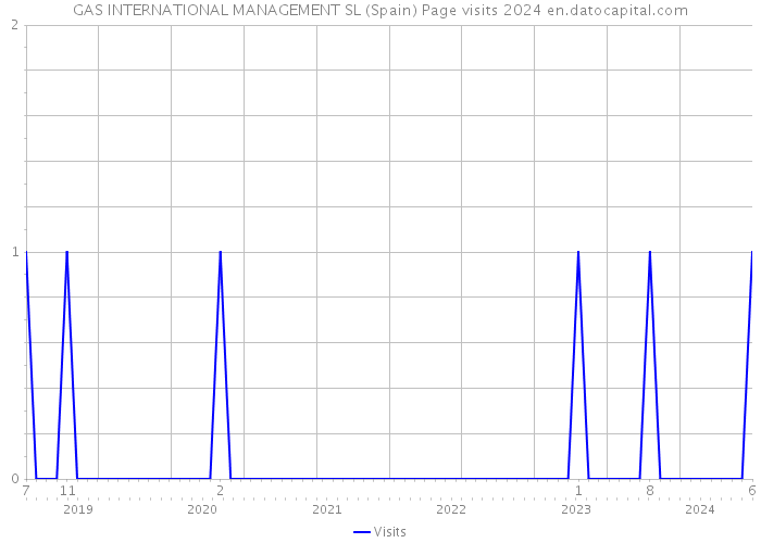 GAS INTERNATIONAL MANAGEMENT SL (Spain) Page visits 2024 