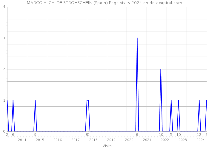 MARCO ALCALDE STROHSCHEIN (Spain) Page visits 2024 